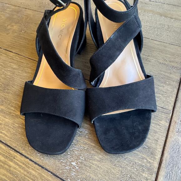 Vionic Samara Block Wedge Sandals Size 6.5 EU 36.5 Party Wedding Event Comfort - Picture 13 of 13